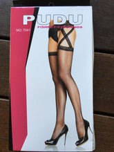 Women Sexy Foreplay Side Cross Suspender Pantyhose Stockings Opaque Gift for her