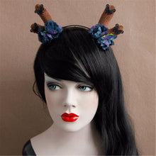 Women Girl Christmas Deer Reindeer ear Party Hair Headband band Prop Garland 201