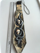 Men Women Halloween Fancy Scare Snake Skull Skeleton Tie Necktie Costume PROP