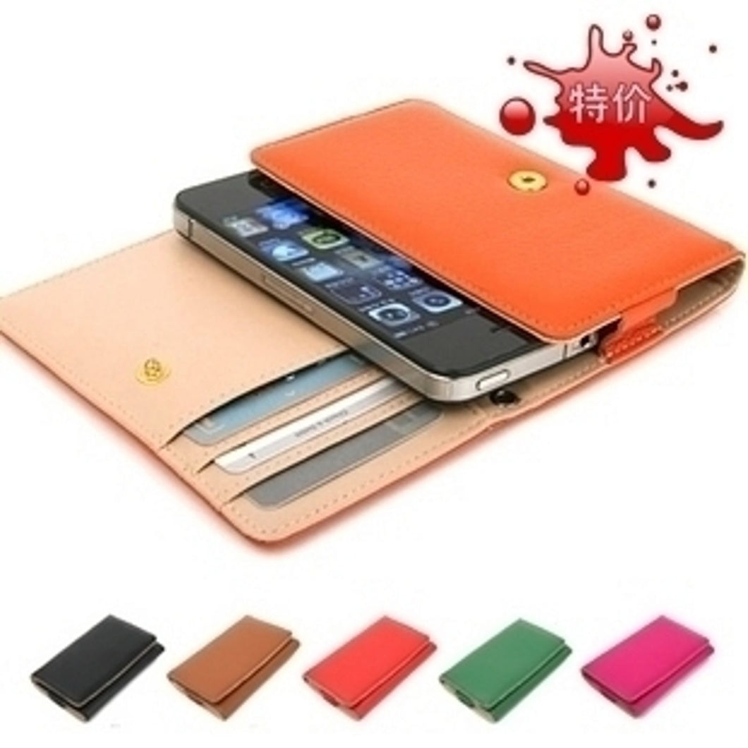 Iphone 4 5 Samsung I9300 Card Synthetic leather Bag Cover Protector Pouch Case