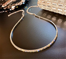 Women Crystal Rhinestone Bling Hair Slim Headband Head band with Tassels Chain