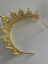 NEW Women Gold Rhinestone Crystal Wedding Bride Party Hair Headband Crown Tiara