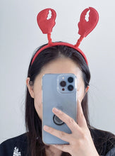 Women Adult Children Kids Red Crab Lobster Claw Headband Party Costume Hairband