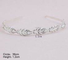 Women Girls Wedding Leaf Crystal Hair Band Headband Hoop Tiara Crown headpiece