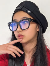 Women Teen Girl Retro Army Chic Beanie French Artist Black Round Beret Hat Cap