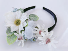 Women White Daisy Flower Girl Hair band head Tiara Crown Hoop garland Fascinator