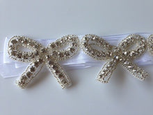 Women Crystal Shiny Bling Lace Wedding Party Bride bridal Bow Hair Headband