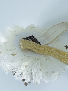 Girl Kids Baby Lace Gold Princess Birthday Crown Tiara Elastic Hair Headband