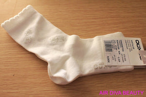 NEW 1 Pair OOXXOO Women Lady White short Shoes Trim Socks