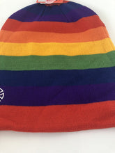 Men Women Knit Winter Warm Hiking Ski Bike Head Rainbow Stripe Hat Cap Beanie