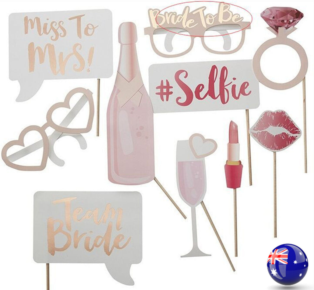 Hen's night Bride to be Party Bachelorette Selfie Photo Booth Prop fun Game Sign