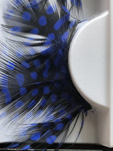 Blue Dot Black Costume Feather Exaggerated Party Fake False Eyelashes Eye lashes