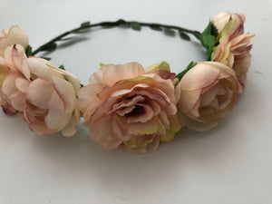 Women Flower Girl Boho BOHEMIA Party Leaf Crown hair headband Garland Wreath