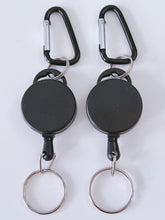 2X Retractable Badge Bag Holder Reel Swipe Card Security ID Pull Key RING Tag