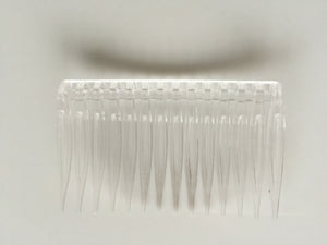 1X Women Lady Bride Bridal Veil hair head plastic DIY accessory clear Comb