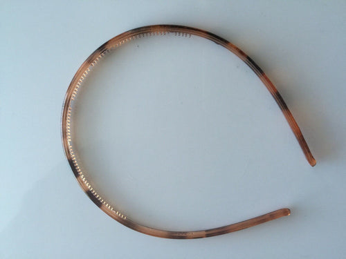 1x Women Girls Plastic Slim Thin Leopard or black Sports Hair band Headband hoop LEOPARD