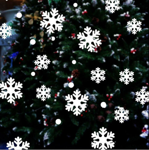 Christmas Xmas Snow Flakes Removable Vinyl Window Shop Sticker Wall Decorations