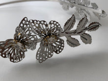 Women Silver Color boho Butterfly Fairy bride Party Hair Headband Crown Tiara