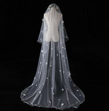 Women Bride Wedding White 1 Layer 3 Meter Hair head Long Lace Veil Without Comb