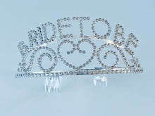 Hen's night Bride to be wedding Party Bachelorette Crystal Silver Tiara Crown