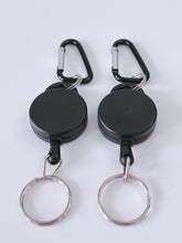 2X Retractable Badge Bag Holder Reel Swipe Card Security ID Pull Key RING Tag