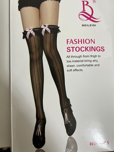 Women Sexy Thigh Over Knees High Bow Lace Pantyhose Tights Stockings long Socks