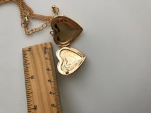 Lady Heart Shape Rose gold color Phone frame Open Locket Necklace Valentine gift