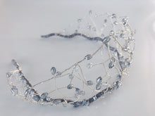 Women Prom Wedding Bride Vine Crystal Wide Hair Headband Hoop tiara Crown Band