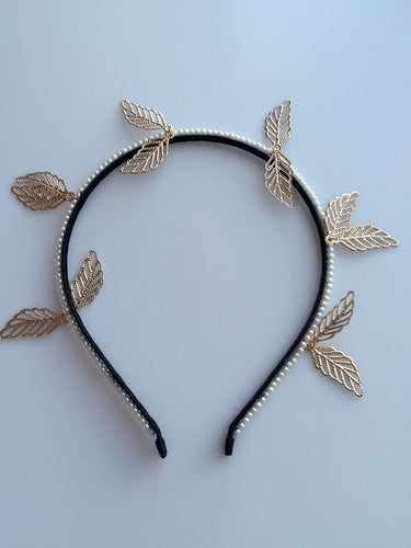 Women Lady Girls pearl leaf boho Retro Fashion Hair Headband head Hoop accessory