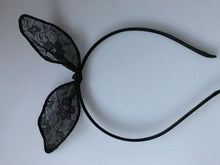 Women Girl Retro bow Bunny ear lace wire Party Hair head band headband Hoop