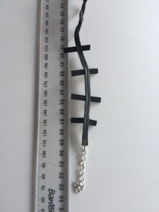 Women Halloween Girls retro Black Cross Vampire Stitches Choker Punk Necklace