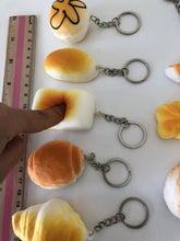 3x Slow rising Scented Bakery Bread Keyring Squeeze toy Strap