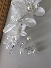 Women Pure White Flower Wedding Bride Party Hair Head Headband Fascinator PROP