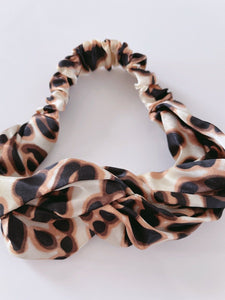 Women Satin Leopard Yoga Party Cross Elastic Hair head band Headband Bandana