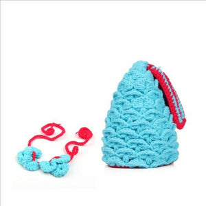 Baby shower Party Mermaid bra Tail Shells Crochet Costume set Photography Prop