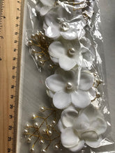 Lady flower wedding Creamy White bride Prom Party Hair Headband hairpiece Prop