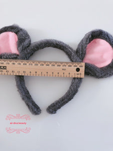 Women Children Bear Grey Mouse Koala Round Ear Party Hair head band Headband