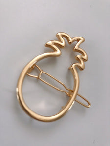 NEW Women Girl BOHO Bohemian Gold Pineapple hair head side Clip Brooch Cuff Pin