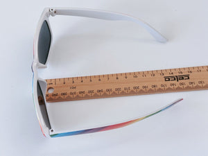Women Retro Trendy Chic Rainbow colorful UV Sun Eye glasses wear Sunglasses