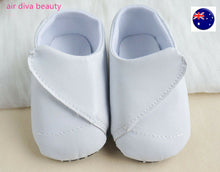 Baby Shower Boys White Christening Wedding Party Synthetic leather first Shoes