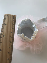 Girl Kids Baby ballerina Princess Pink Lace Tiara Hair Elastic Headband Crown