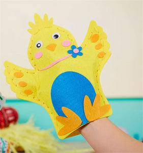 Easter Chicken Eggs Hunt Bag School Sewing Kids Craft DIY Hand Puppet Kit Gift