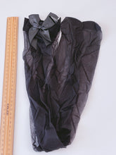 Women Sexy Black Bow Lace High Thigh Over Knees Pantyhose Tights Stockings