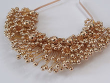 Women Gold Halo Beads Prom Dance Party Hair head band Headband Tiara Fascinator