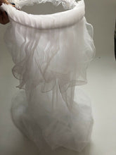 Women Flower Girl Children lace Pure White Wedding Veil Hair Head band Garland