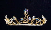 Women Girl Gold Wedding Party Hair Star Crystal Headband Crown Tiara Hairpiece