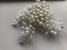 Women Party Prom dance headpiece Bride wedding Pearl Comb hair Head accessory