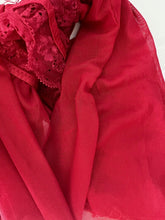 Women Sexy DARK Red Lace Halter Chemise Nighties Sleepwear Sleep Dress Lingerie