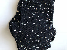 Women Crystal Rhinestone bling Fishnet Open Crotch Pantyhose Stockings Tights