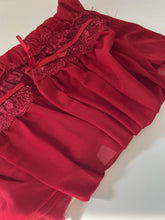 Women Sexy DARK Red Lace Halter Chemise Nighties Sleepwear Sleep Dress Lingerie